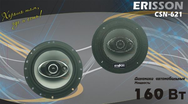 Акустическая система Erisson CSN-621 Erisson CSN-621. Технические характеристики CSN-621.