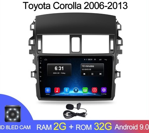 Магнитола Android 1G-16G Toyota Corolla E140/150 2007- Магнитола Android 1G-16G Toyota Corolla E140/150 2007-